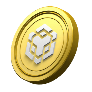 Decorative Binance BNB coin shown within the community trust area