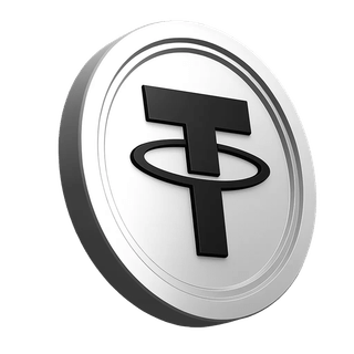 Tether USDT coin graphic within the trust section of the trading community