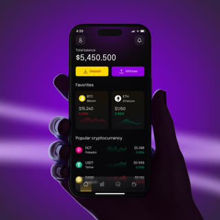 Lodestar Fundis mobile crypto trading application shown on a smartphone display